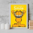 Quadro Always Remember To Smile 33x24cm - Com Vidro Moldura:m