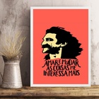 Quadro Amar E Mudar As Coisas Me Interessa Mais 45x34cm - Com