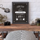 Quadro Amigo Até O Final 33x24cm - Com Vidro Moldura:madeira