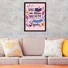 Quadro Amigos E Coisas Estúpidas 33x24cm - Com Vidro Moldura: