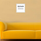 Quadro Amizade 27x27-kapos - Branco