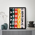 Quadro Andar Com Fé - Estampa 33x24cm Moldura Preta