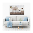 Quadro Animais Borboletas Lineares Borda Infinita 100 X 70 Cm