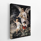 Quadro Anjo Da Guarda Arte Religião Natureza Canvas 60x40cm