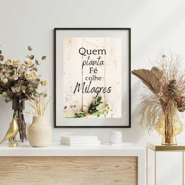 Quadro Anjo Renascentista Mãe - 60x48cm Moldura:madeira Branca