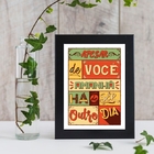 Quadro Apesar De Você Amanhã Há De Ser Outro Dia 24x18cm Mold