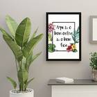 Quadro Aqui Só O Bem Entra, Só O Bem Fica 24x18cm - Com Vidro