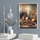 Quadro Aromaterapia - Óleos Essenciais 45x34cm - Com Vidro Mo