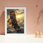 Quadro Arquétipo Águia Com Chave De Ouro 45x34cm Moldura Bran