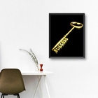 Quadro Arquétipo Chave Do Sucesso 45x34cm Moldura:madeira Bra