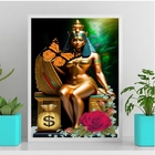 Quadro Arquétipo Cleópatra 24x18cm Moldura:madeira Branca