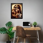 Quadro Arquétipo Cleópatra Águia Afrodite 24x18cm - Com Vidro