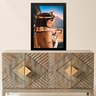 Quadro Arquétipo Cleópatra - Egito 24x18cm Moldura Preta