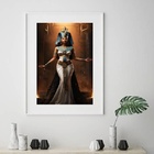 Quadro Arquétipo Cleópatra Negra - 60x48cm Moldura:madeira Br