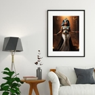 Quadro Arquétipo Cleópatra Negra - 60x48cm Moldura:madeira Br