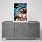 Quadro Arquétipo Cleópatra Poderosa 33x24cm - Com Vidro Moldu