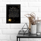 Quadro Arquétipo Da Estrela - Decreto 45x34cm Moldura Preta