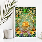 Quadro Arquétipo Da Prosperidade Pote de ouro 45x34cm - Com V