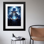 Quadro Arquétipo Do Mago - 60x48cm Moldura:madeira Branca