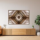 Quadro Arquitetura Bronze com Vidro 120x80cm Arte Própria