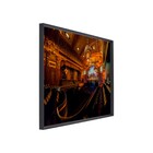 Quadro Arquitetura Dourado com Vidro 120x80cm Arte Própria