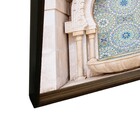 Quadro Arquitetura Marrocos Marrom com Vidro 100x60cm Kapos