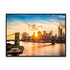 Quadro Arquitetura Moderna Ponte Por Do Sol Urbano  50x70 Sala