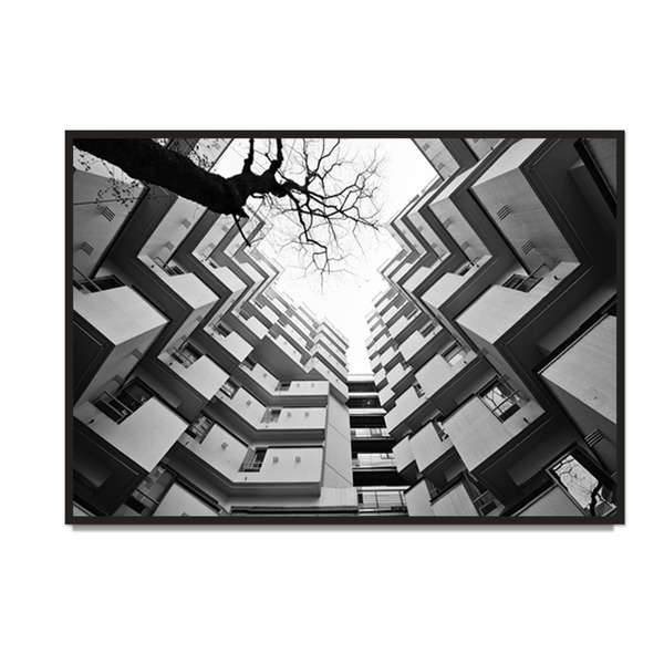 Quadro Arquitetura Moderna Predios Urbano Hall De Entrada 50x