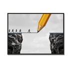 Quadro Arquitetura Moderna Todos Juntos   50x70 Hall De Entra