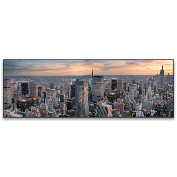 Quadro Arranhaceu Multicolorido 120x40cm Inspire Leroy Merlin