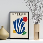 Quadro Arte Abstrata Matisse - Colorida 24x18cm - Com Vidro M