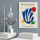 Quadro Arte Abstrata Matisse - Colorida 45x34cm - Com Vidro M