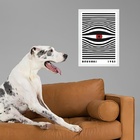 Quadro Arte Bauhaus - Olho Espião 33x24cm Moldura Preta