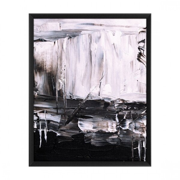 Quadro Arte Com Vidro 80x100cm Belchior Preto/branco