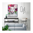 Quadro Arte Conceito Beautiful Flower Queen C/ Moldura Preta