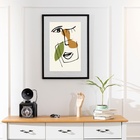 Quadro Arte Face Desconstruída - 60x48cm Moldura Branca