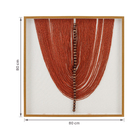 Quadro Arte Manual Adornos Bege com Vidro 80x80cm Arte Própria