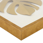 Quadro Arte Manual Dourado com Vidro 40x60cm Arte Própria