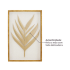 Quadro Arte Manual Dourado com Vidro 40x60cm Arte Própria