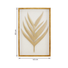 Quadro Arte Manual Dourado com Vidro 40x60cm Arte Própria