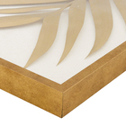 Quadro Arte Manual Dourado com Vidro 40x60cm Arte Própria