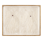 Quadro Arte Manual Rendas Bege com Vidro 100x80cm Arte Própria