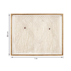 Quadro Arte Manual Rendas Bege com Vidro 100x80cm Arte Própria