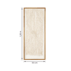 Quadro Arte Manual Rendas Bege com Vidro 50x120cm Arte Própria