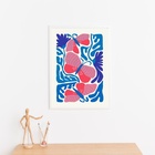Quadro Arte Matisse Borboletas 45x34cm - Com Vidro Moldura Br