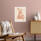 Quadro Arte Matisse Coral Nude 45x34cm - Com Vidro Moldura:ma