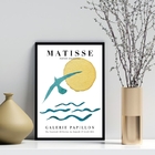 Quadro Arte Matisse Passarinho - Mar 33x24cm - Com Vidro Mold