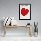 Quadro Arte Matisse - The Heart 45x34cm Moldura:madeira Preta