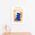 Quadro Arte Matisse - The Sky 33x24cm Moldura Preta