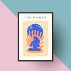 Quadro Arte Matisse - The Woman 24x18cm - Com Vidro Moldura P